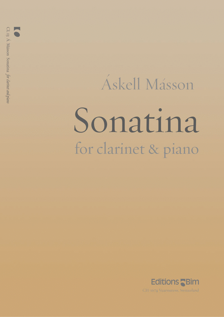 Sonatina Sonatina Clarinet Solo scores gallery preview page 1