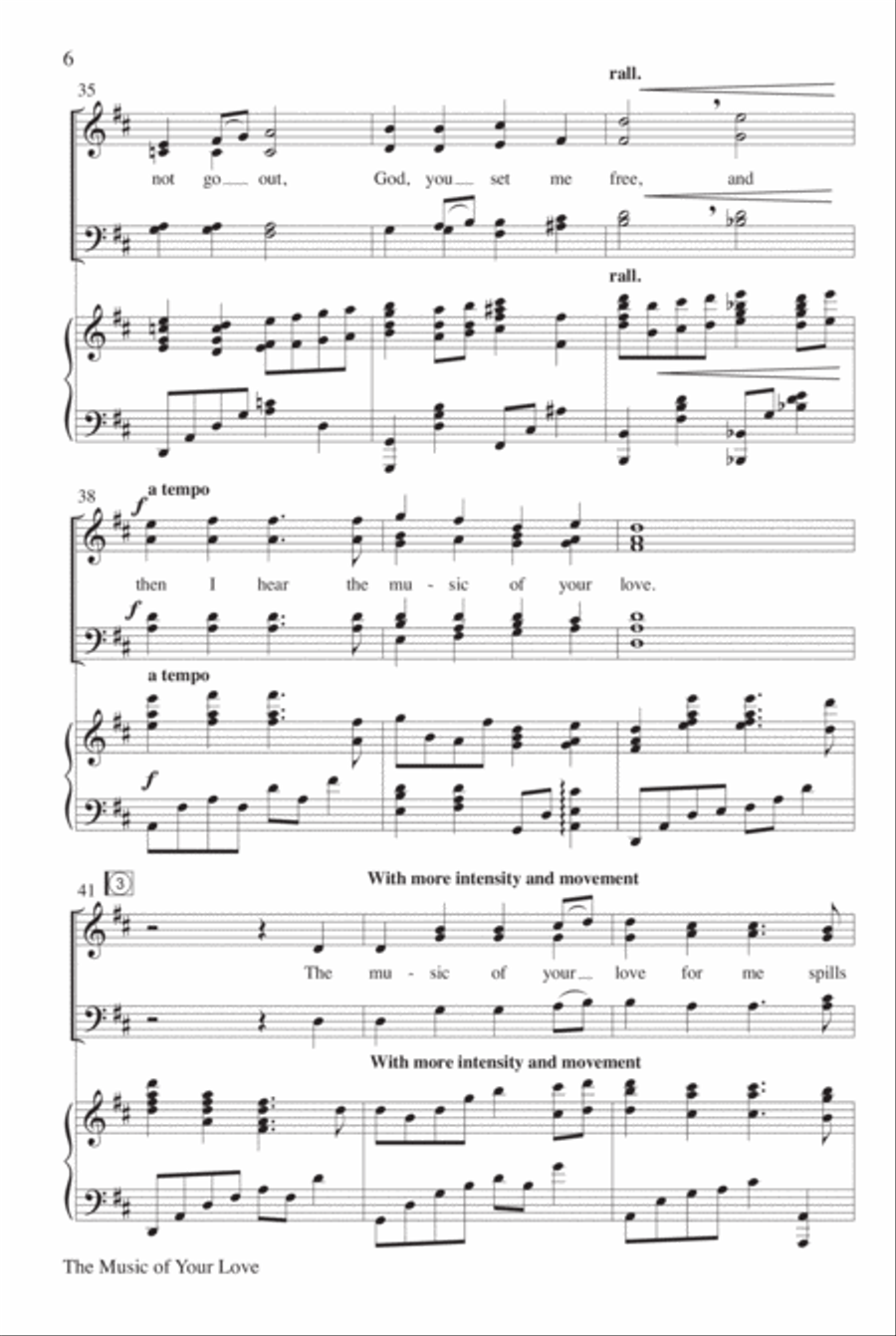 The Music of Your Love 4-Part scores gallery preview page 7