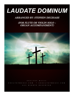 Book cover for Laudate Dominum (for Flute or Violin Solo - Organ Accompaniment)