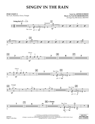 Singin' in the Rain (arr. Michael Brown) - Percussion 2