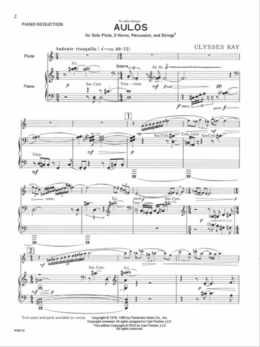 Aulos Aulos Flute Solo scores gallery preview page 2