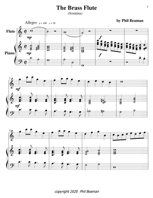 The Brass Flute-flute/piano