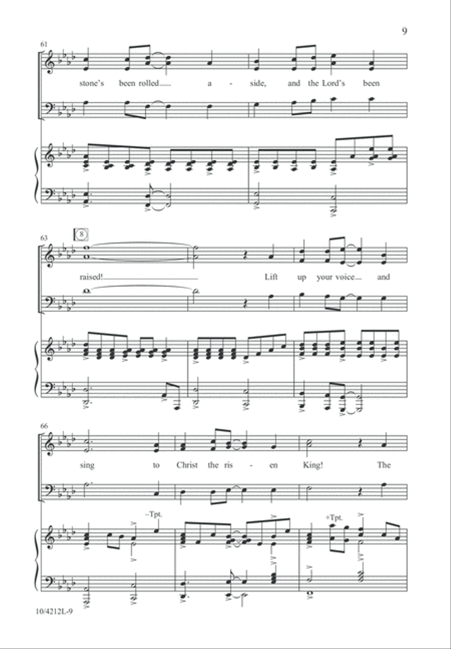 The Tomb Stands Open Wide 3-Part scores gallery preview page 9