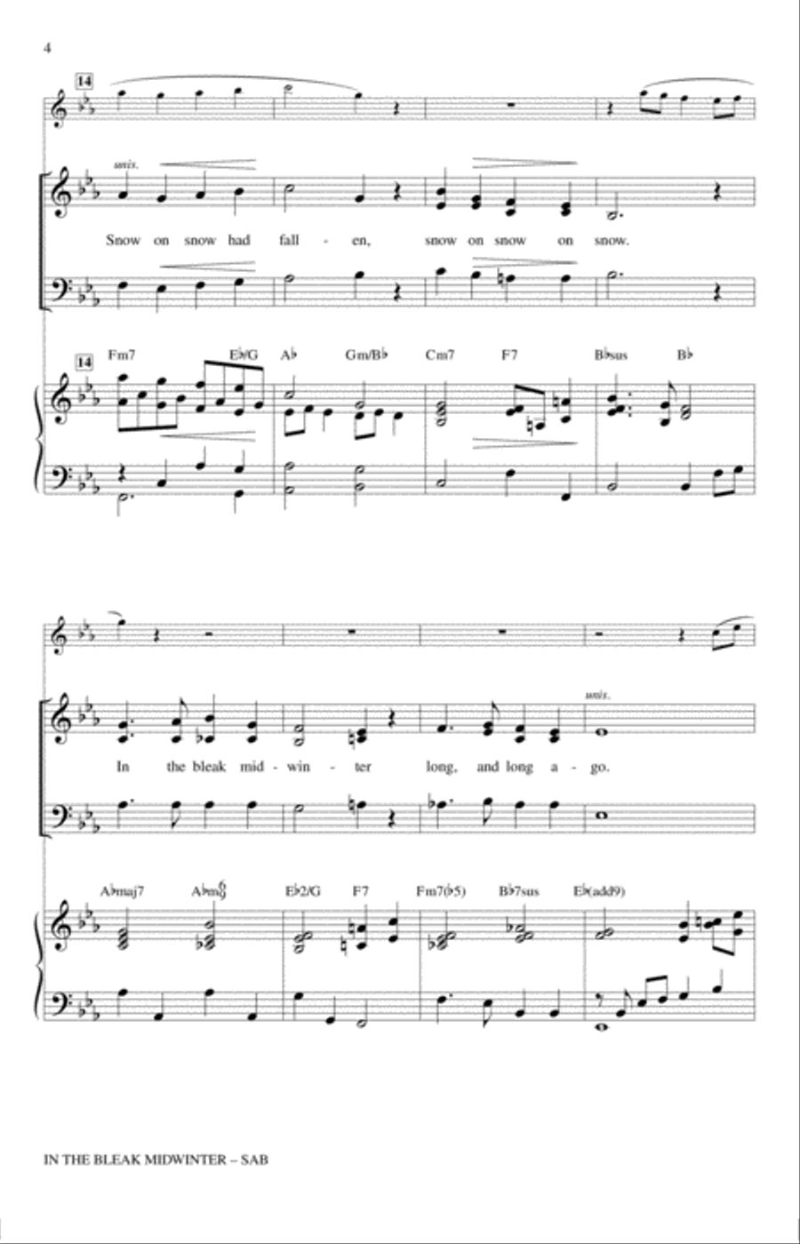 In The Bleak Midwinter 3-Part scores gallery preview page 3