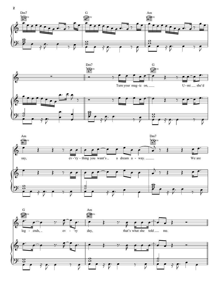 Adventure Of A Lifetime Adventure Of A Lifetime Piano, Vocal, Guitar scores gallery preview page 2