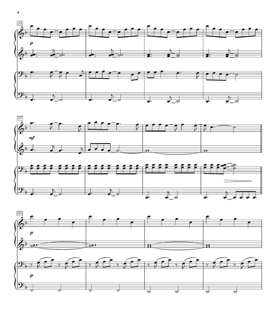 Last Christmas (arr. Phillip Keveren) 1 Piano, 4-Hands scores gallery preview page 4