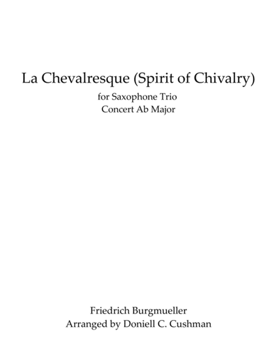 La Chevalresque for Saxophone Trio image number null