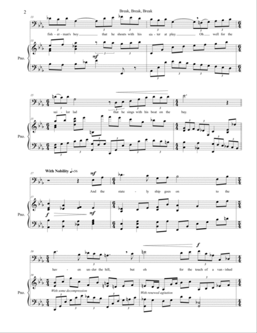 A Boy's Will (Original Key) Voice scores gallery preview page 3