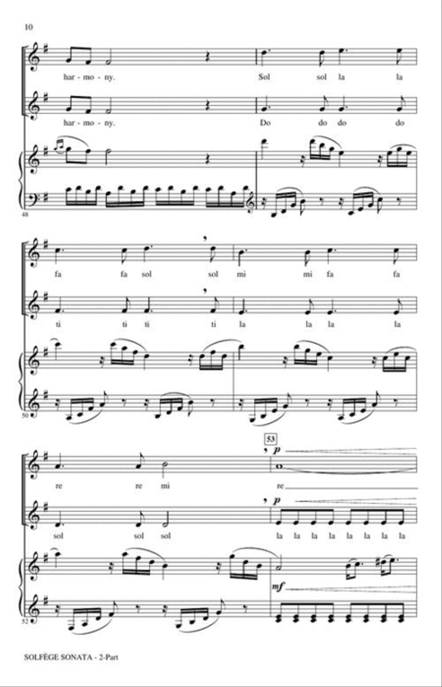 Solfege Sonata 2-Part scores gallery preview page 5