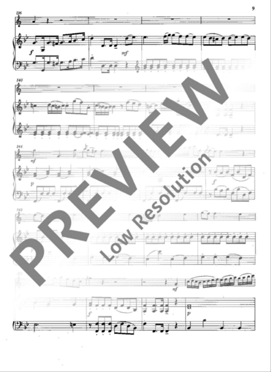 Concerto Bb major Clarinet scores gallery preview page 10