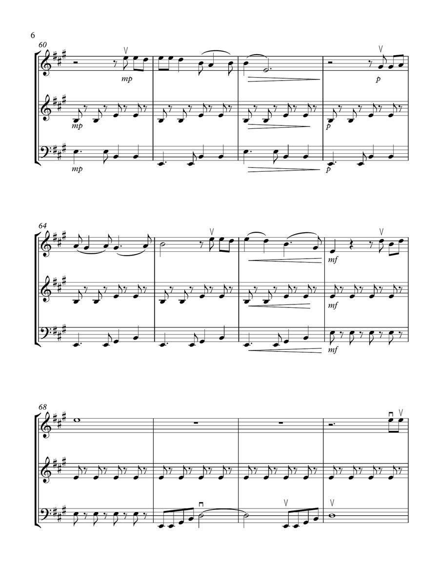 Oh, Pretty Woman String Trio scores gallery preview page 6
