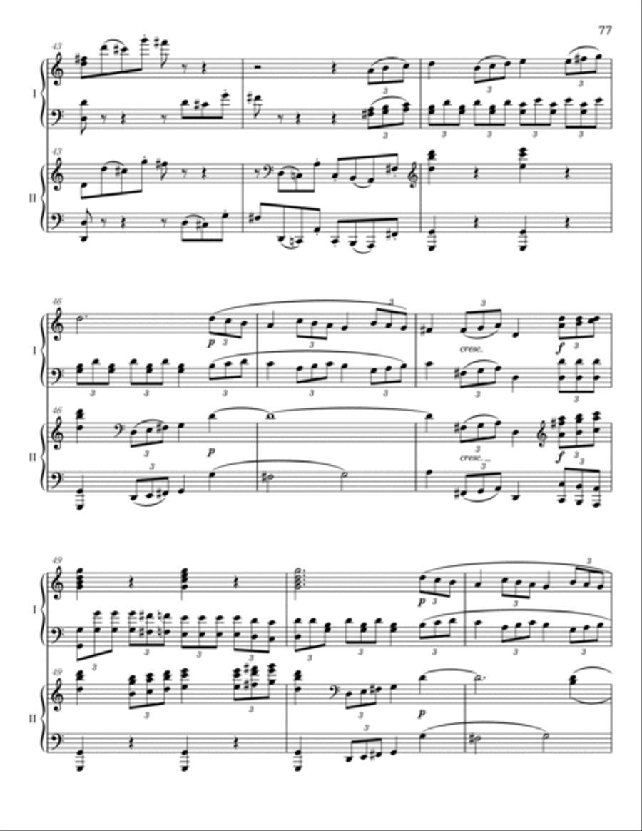 Beethoven - Symphony No.5 in C Minor, Op. 67 IV.Allegro - For 2Piano 4hands - Original 2 Pianos, 4-Hands scores gallery preview page 6