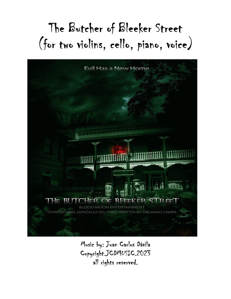 The Butcher of Bleeker Street Chamber Music scores gallery preview page 1