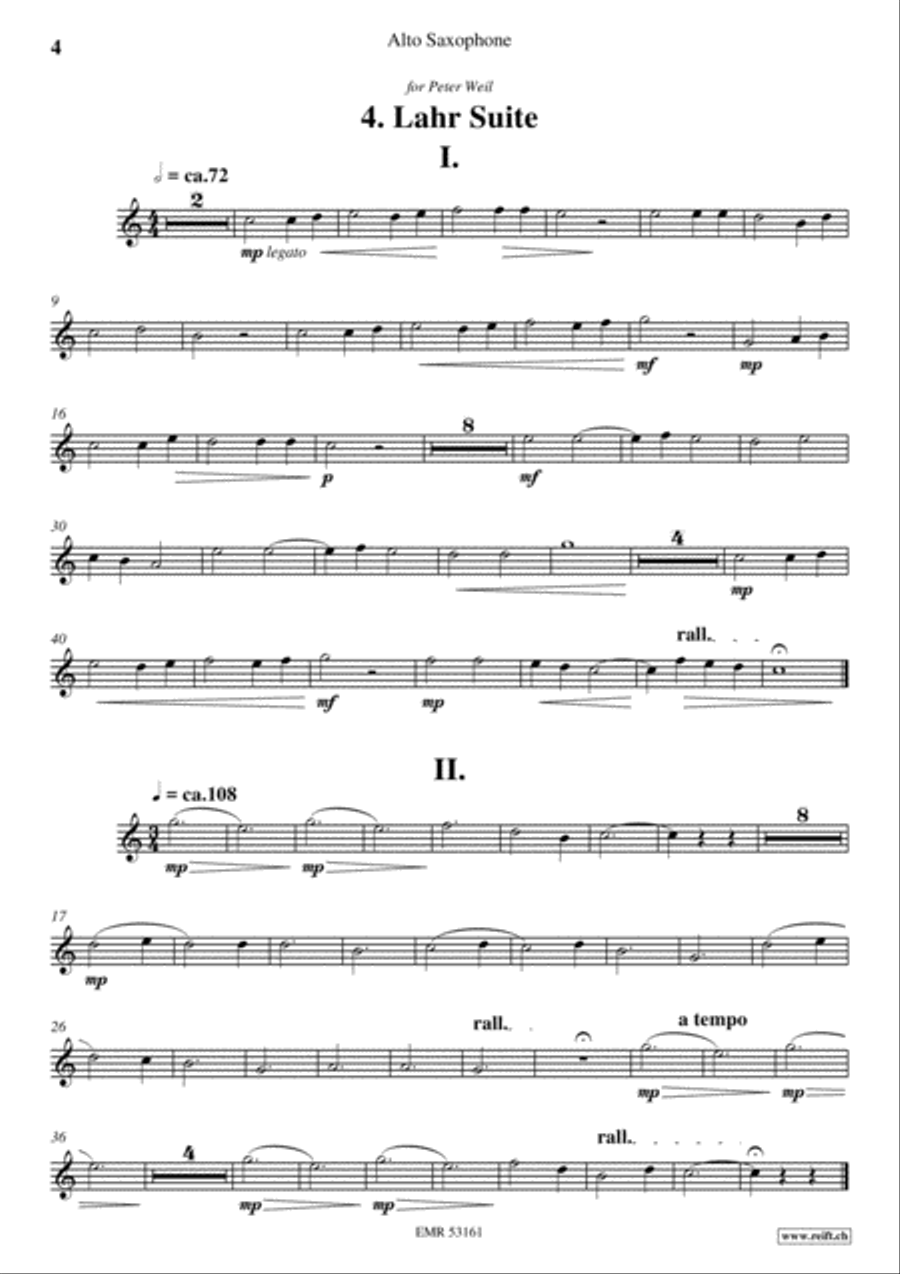 4 Pieces 4 Pieces Alto Saxophone scores gallery preview page 5