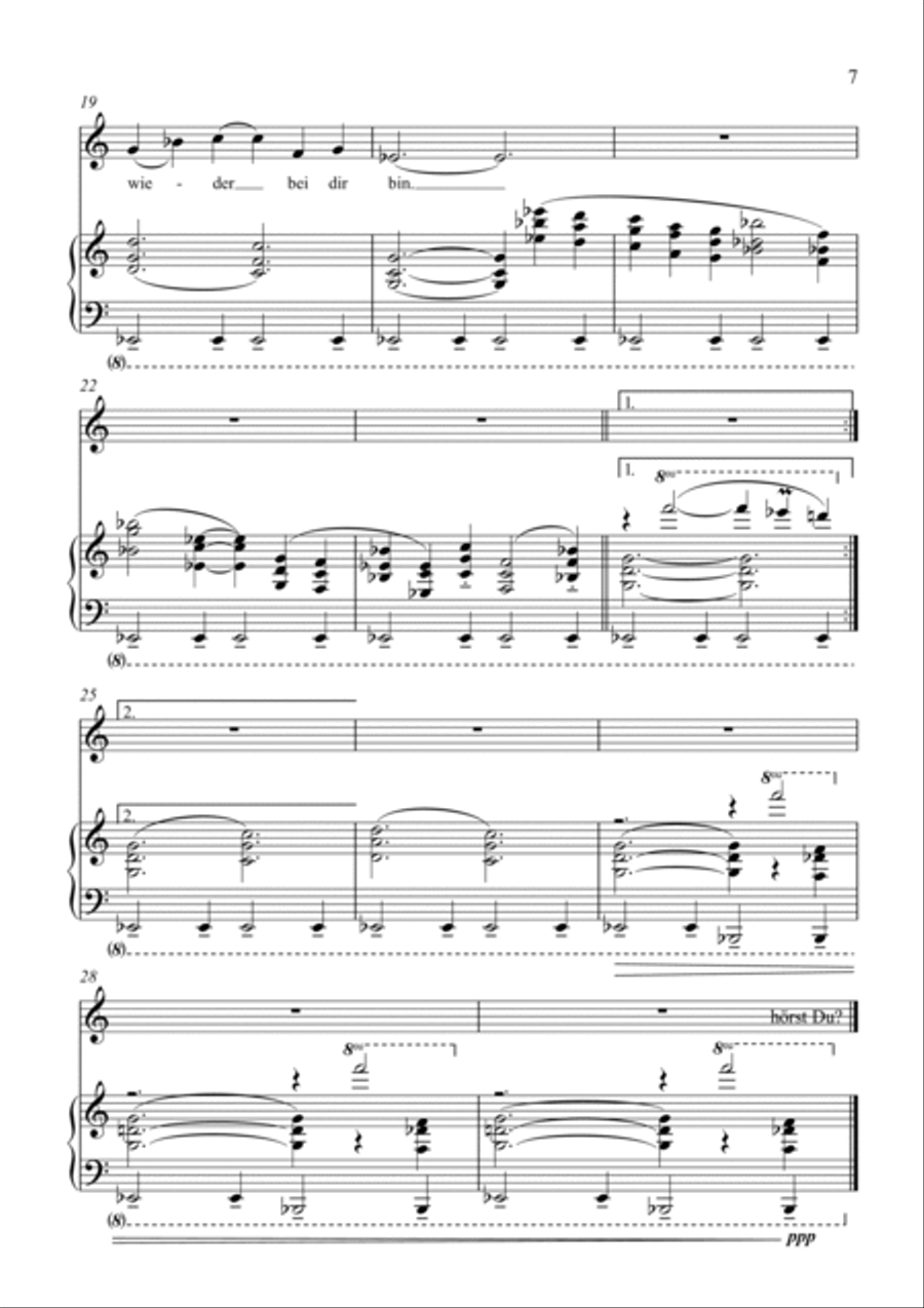 Vier Lieder im Volkston Vier Lieder im Volkston Voice scores gallery preview page 5