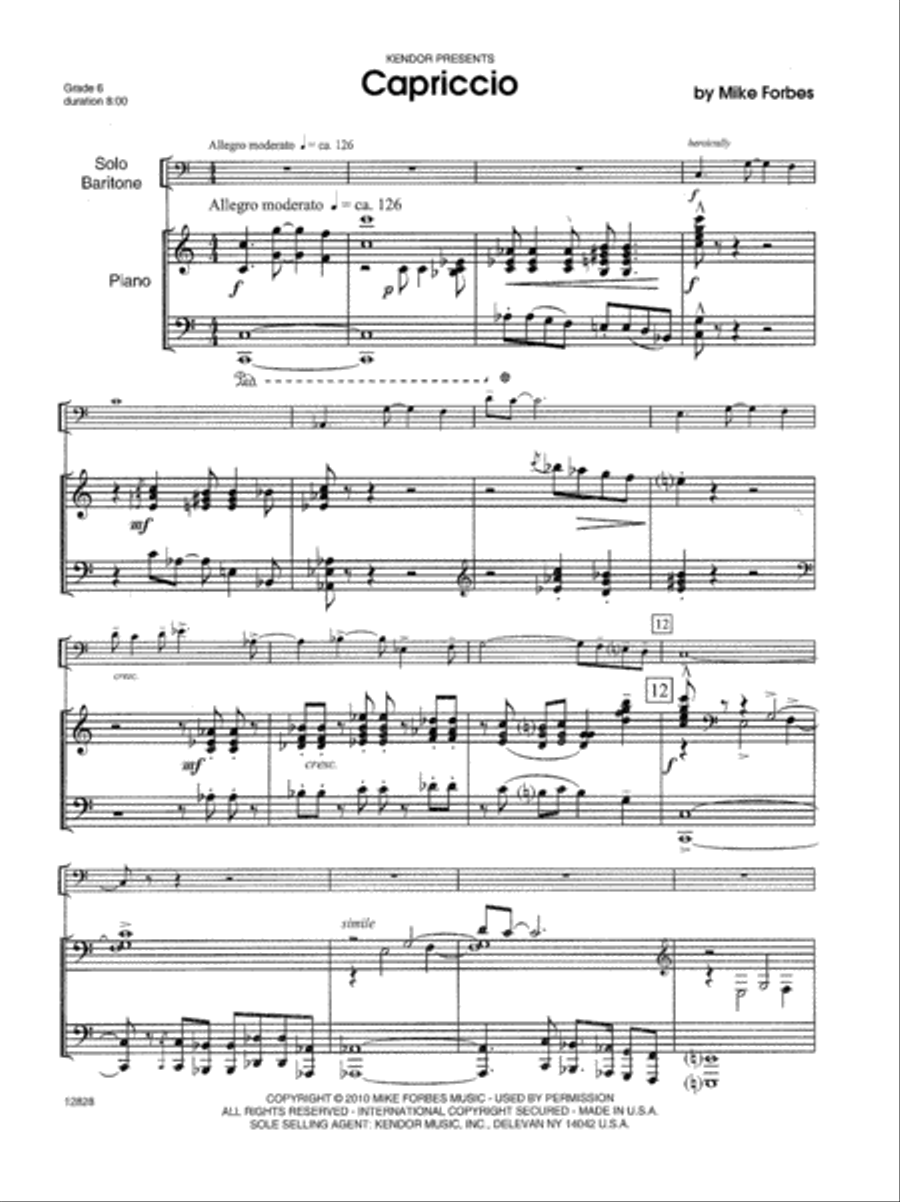 Capriccio Capriccio Baritone Horn TC scores gallery preview page 2