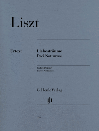 Book cover for Liszt - Liebestraum Nos 1 To 3