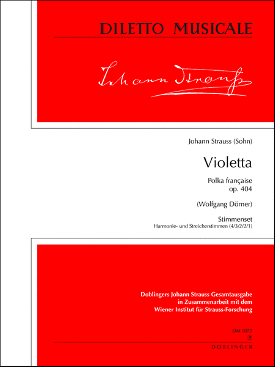 Violetta op. 404 Orchestra scores gallery preview page 1