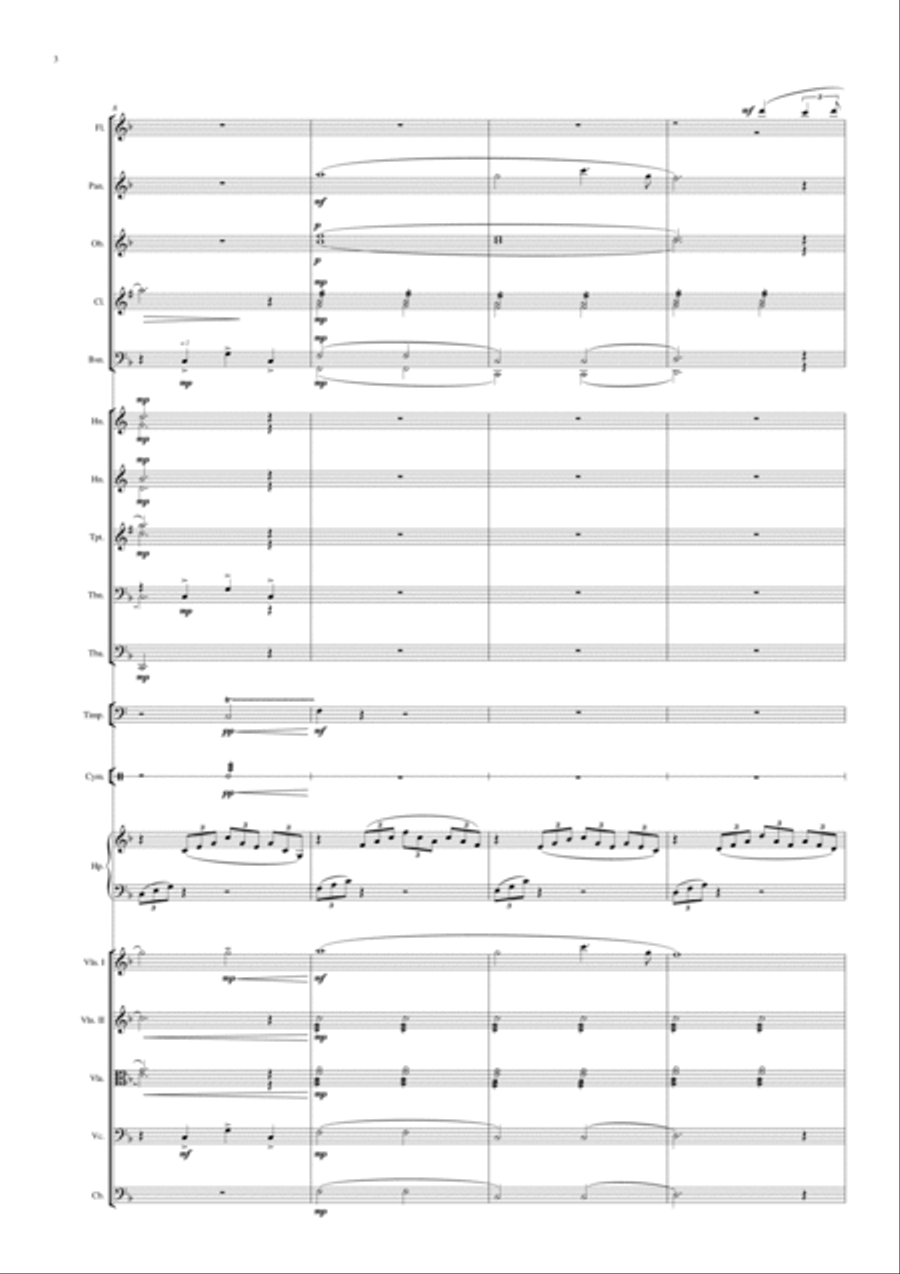 Sérgio Varalonga - Declaração de amor (Love proposal) Score+parts Full Orchestra scores gallery preview page 6