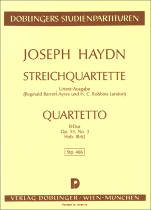 Streichquartett B-Dur op. 55 / 3