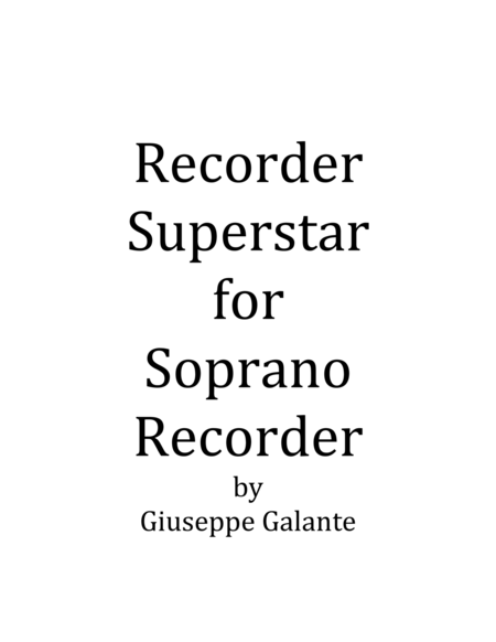 Recorder Superstar image number null