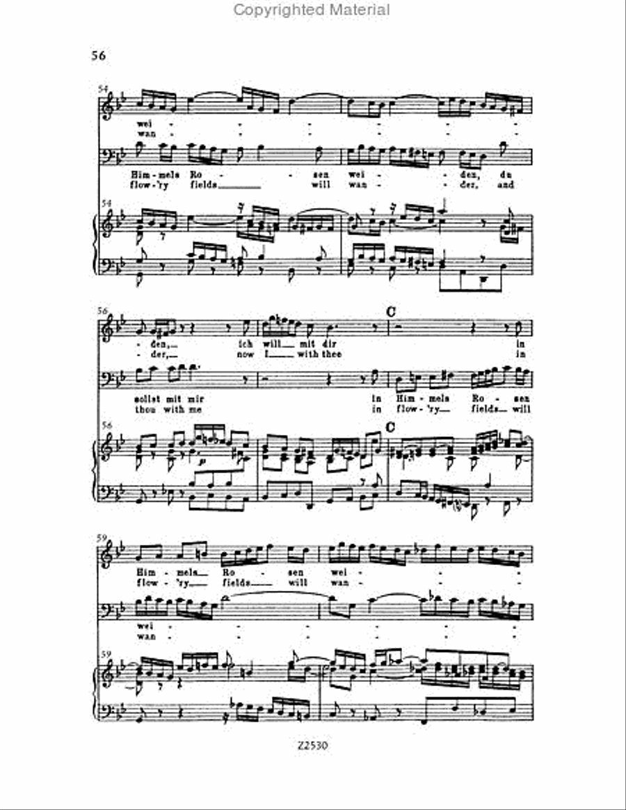 Wachet auf, ruft uns die Stimme, BWV 140 Choir scores gallery preview page 56