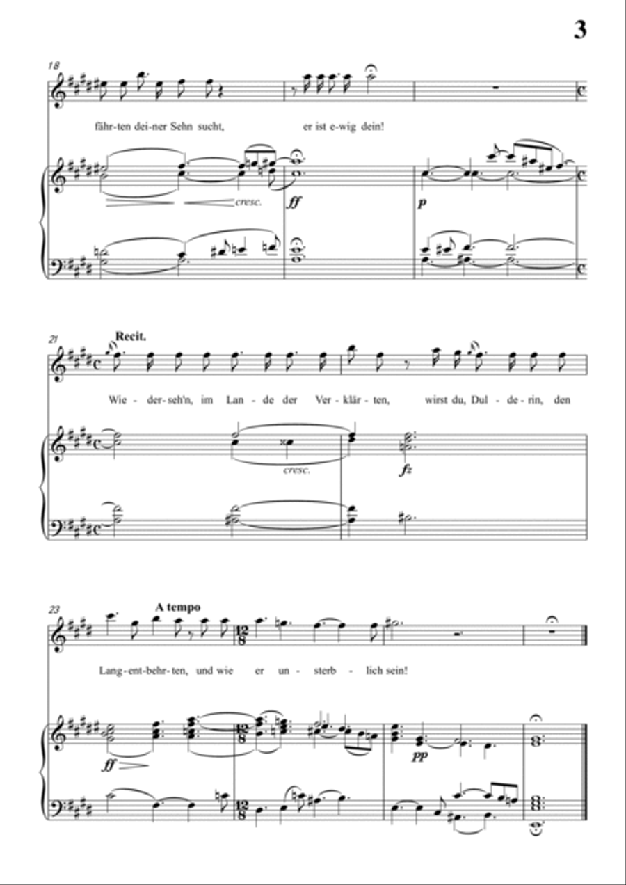 Schubert-Trost An Elisa in E for Vocal and Piano Voice scores gallery preview page 4