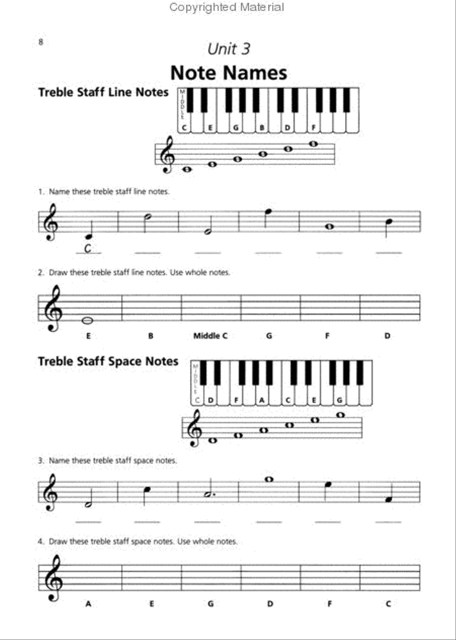 Beginning Piano Theory Beginning Piano Theory Piano Method scores gallery preview page 3