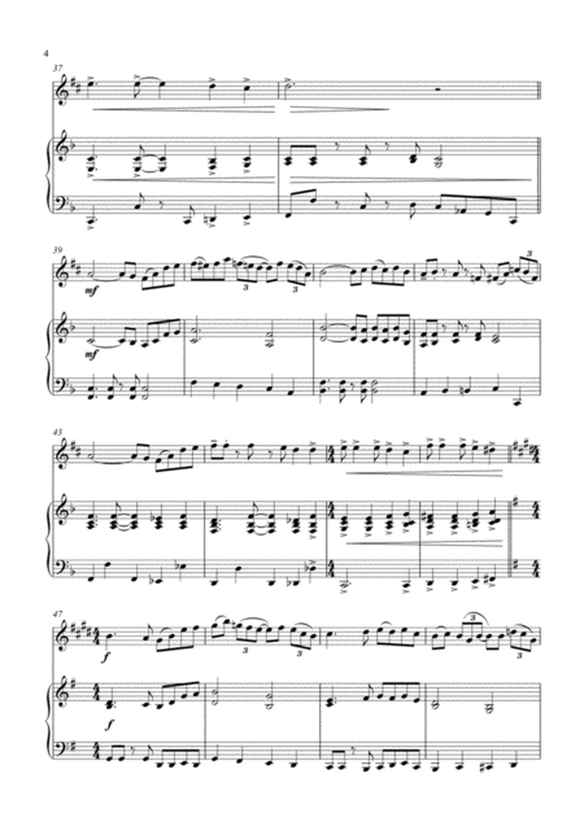 Battle Hymn of the Republic - a Jazz Arrangement - for Alto Saxophone and Piano image number null