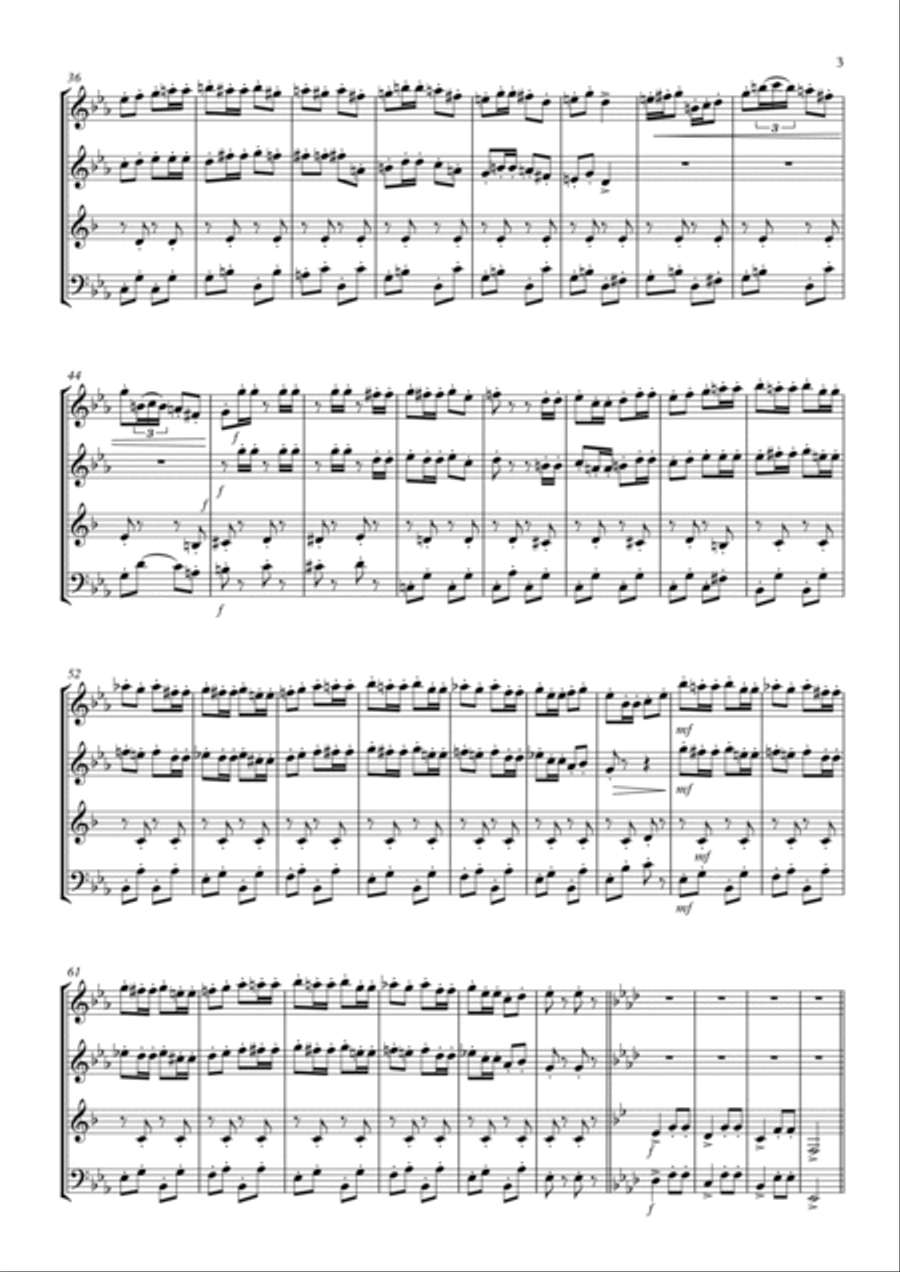 The Grasshoppers' Dance Woodwind Quartet scores gallery preview page 3