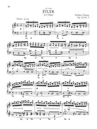 Book cover for Etude in C Major, Op. 10, No. 7