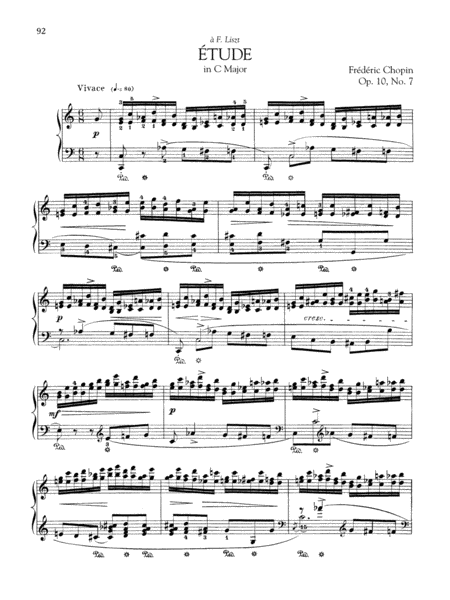 Etude in C Major, Op. 10, No. 7