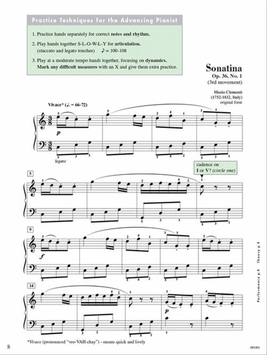 Level 5 – Lesson Book Piano Method scores gallery preview page 3