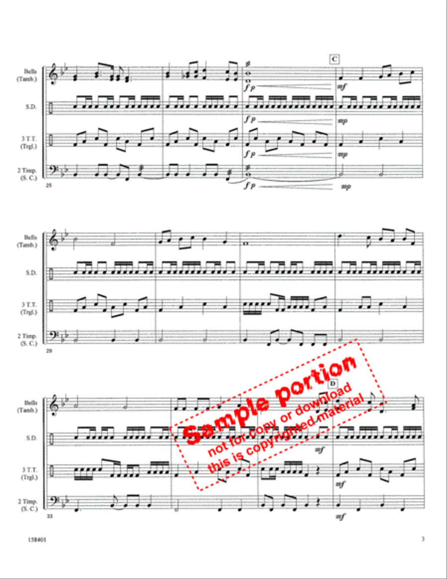 A Glorious Church Percussion scores gallery preview page 3