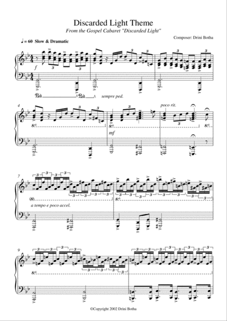 Discarded Light Theme Discarded Light Theme Piano Solo scores gallery preview page 2