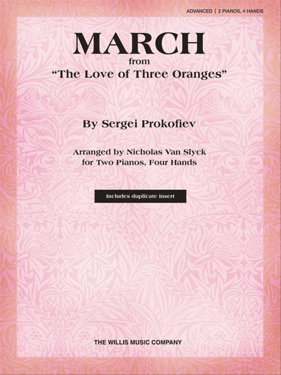 March from The Love Of Three Oranges Piano Duet scores gallery preview page 2