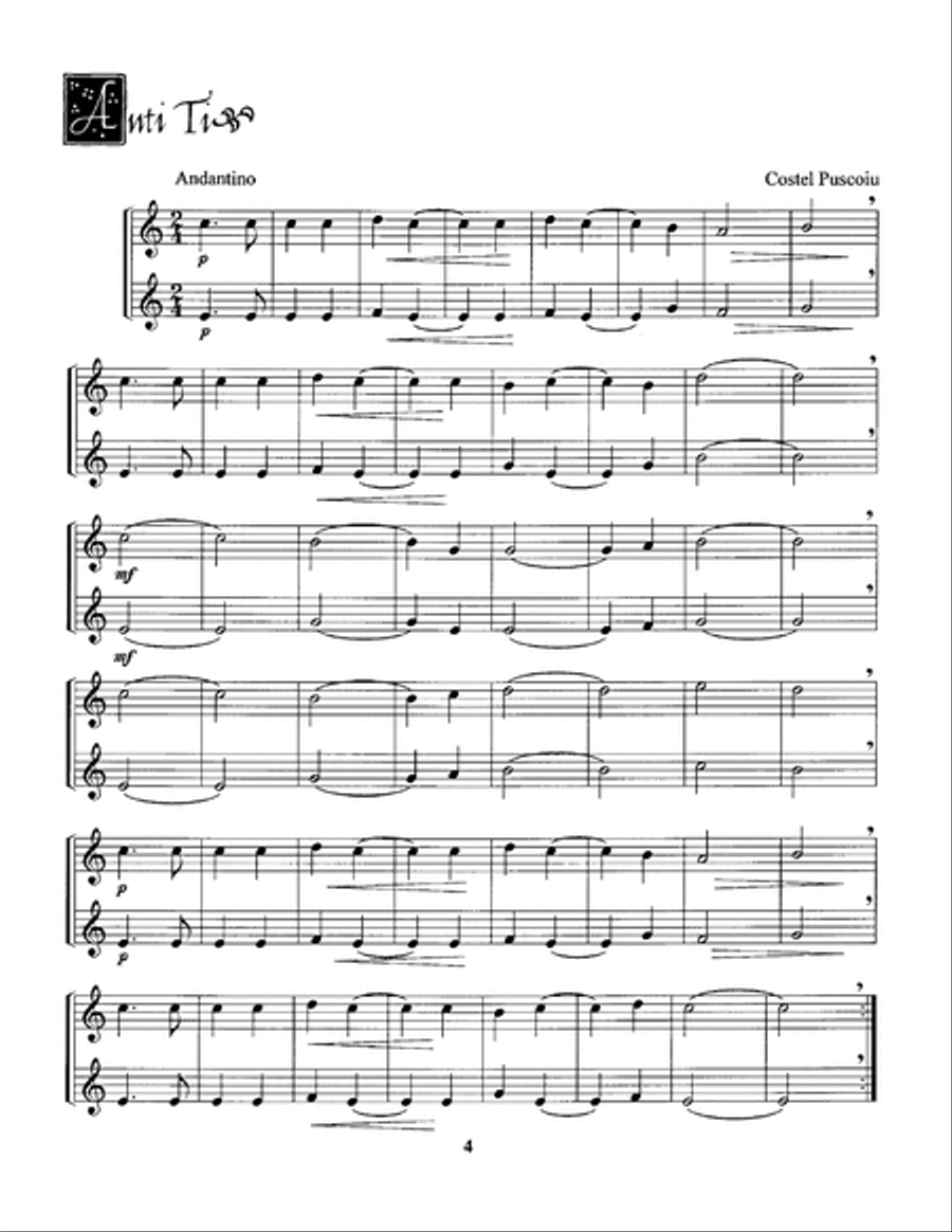 Easy Duets for Soprano Recorder Woodwind Duet scores gallery preview page 5