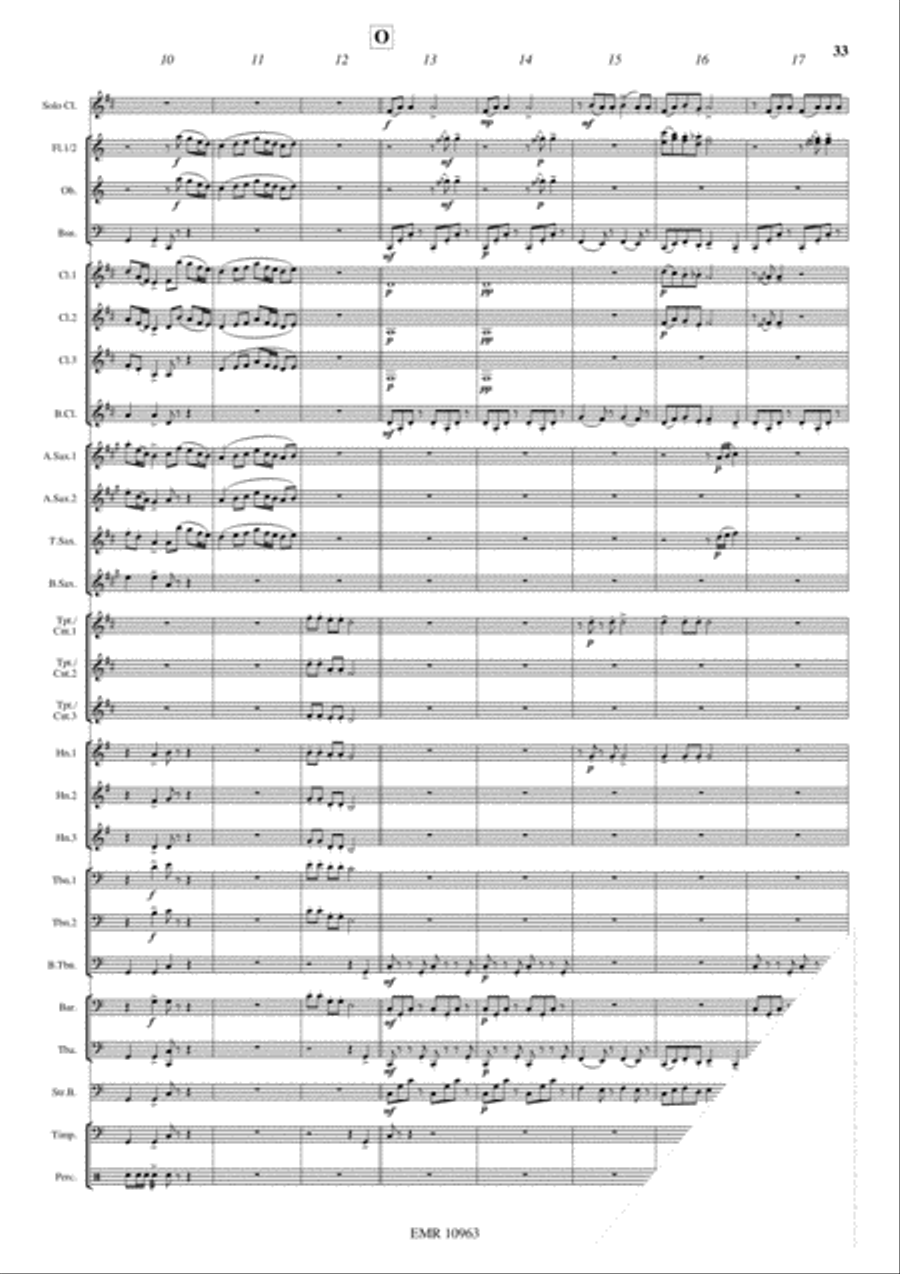 Japanese Folksongs Concert Band scores gallery preview page 20