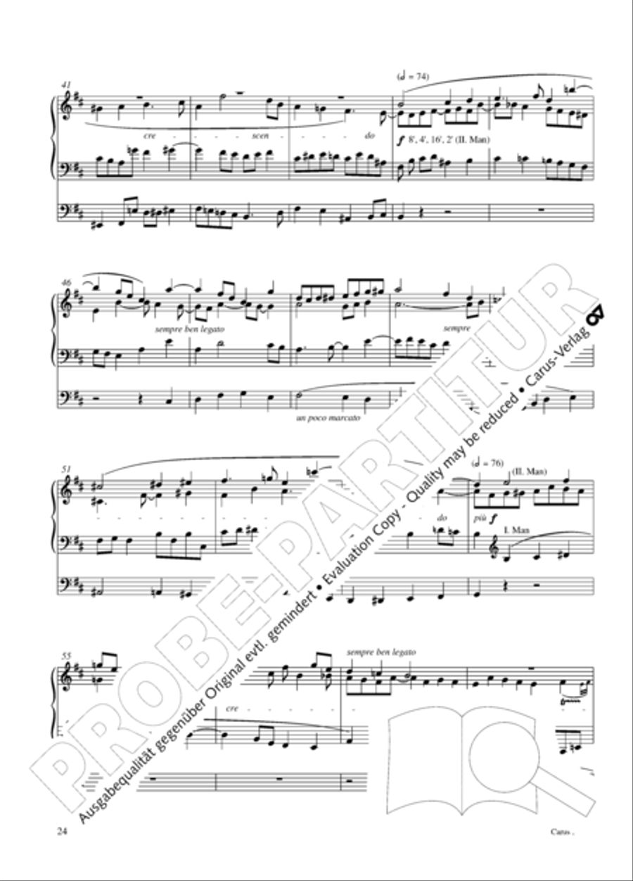 12 Stucke, Op. 59 Heft 1 Organ Solo scores gallery preview page 25