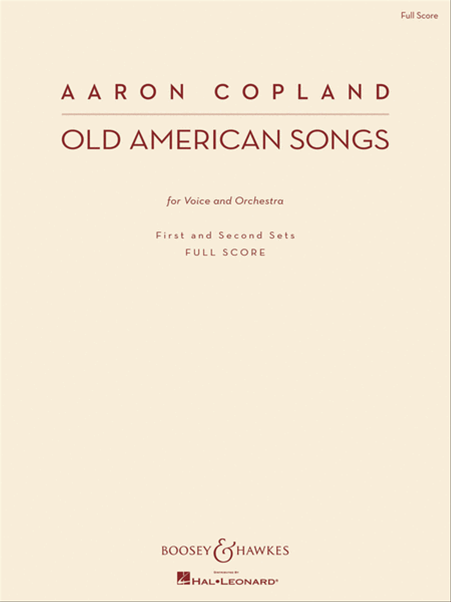 Old American Songs Orchestra scores gallery preview page 1