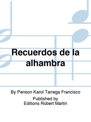 Book cover for Recuerdos de la alhambra