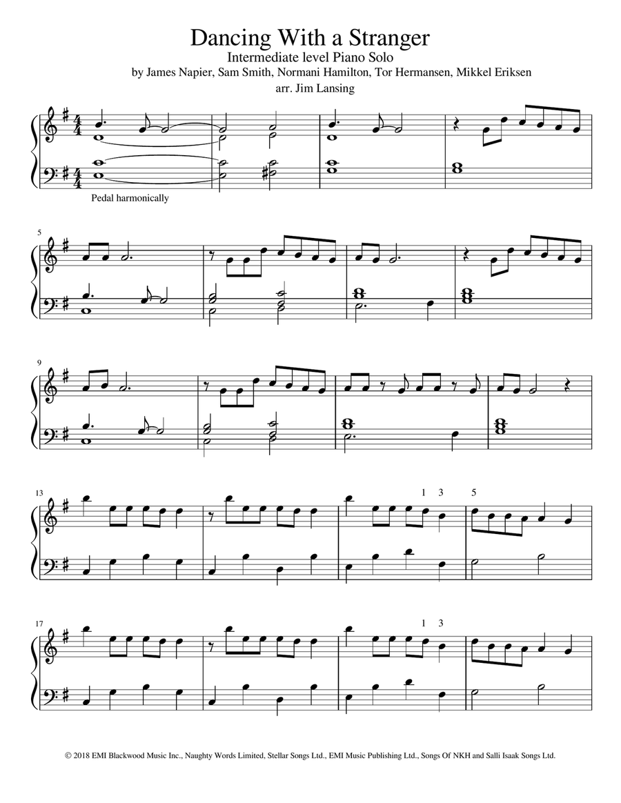Dancing With A Stranger Piano Method scores gallery preview page 2