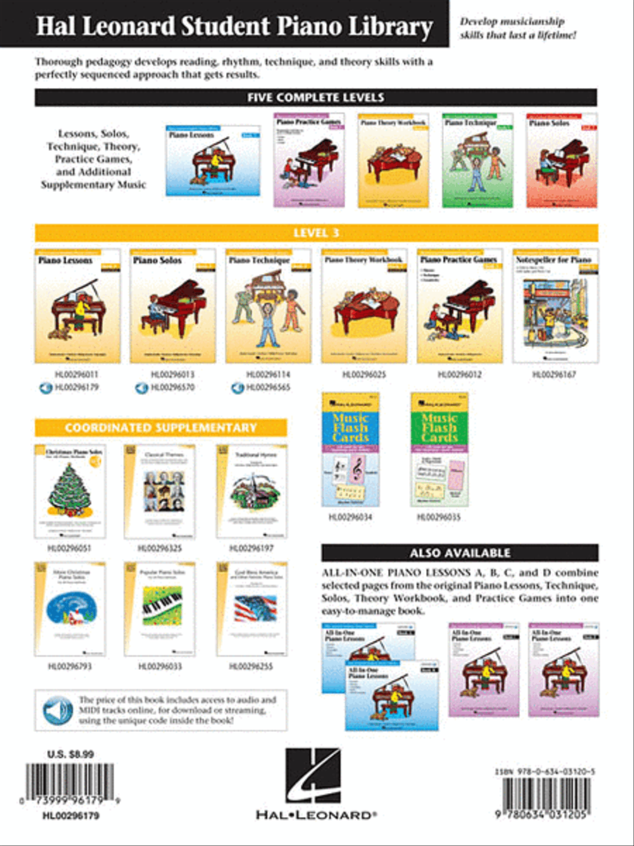 Piano Lessons Book 3 – Book/Online Audio & MIDI Access Included Piano Method scores gallery preview page 2