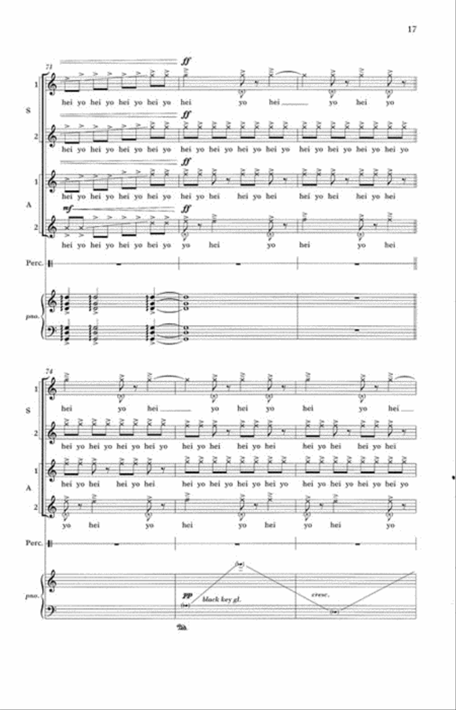 Boatmen's Song Boatmen's Song SSAA scores gallery preview page 9