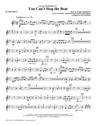 You Can't Stop The Beat (from Hairspray) (arr. Ed Lojeski) - Bb Trumpet 2