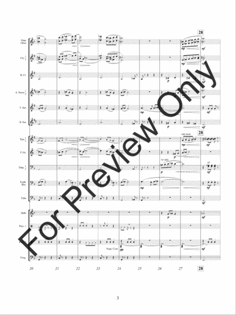 The Fortune Tellers Daughter Concert Band scores gallery preview page 7