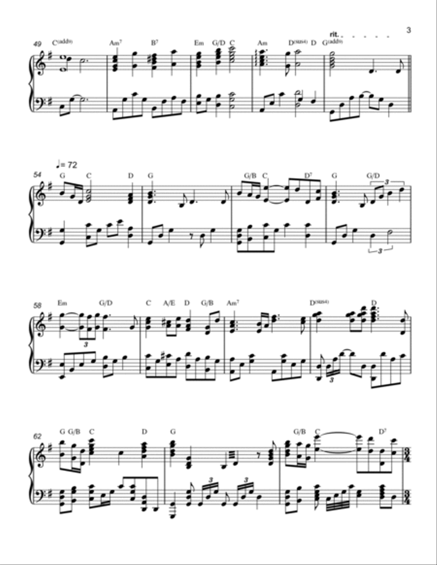 Gettysburg (Main Theme) Piano Solo scores gallery preview page 3