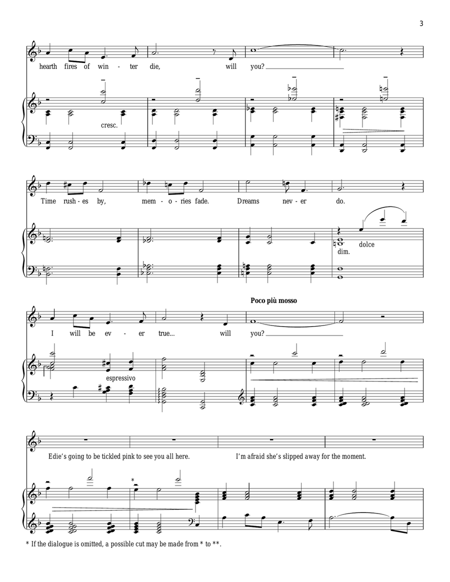 Will You? Will You? Piano, Vocal scores gallery preview page 3