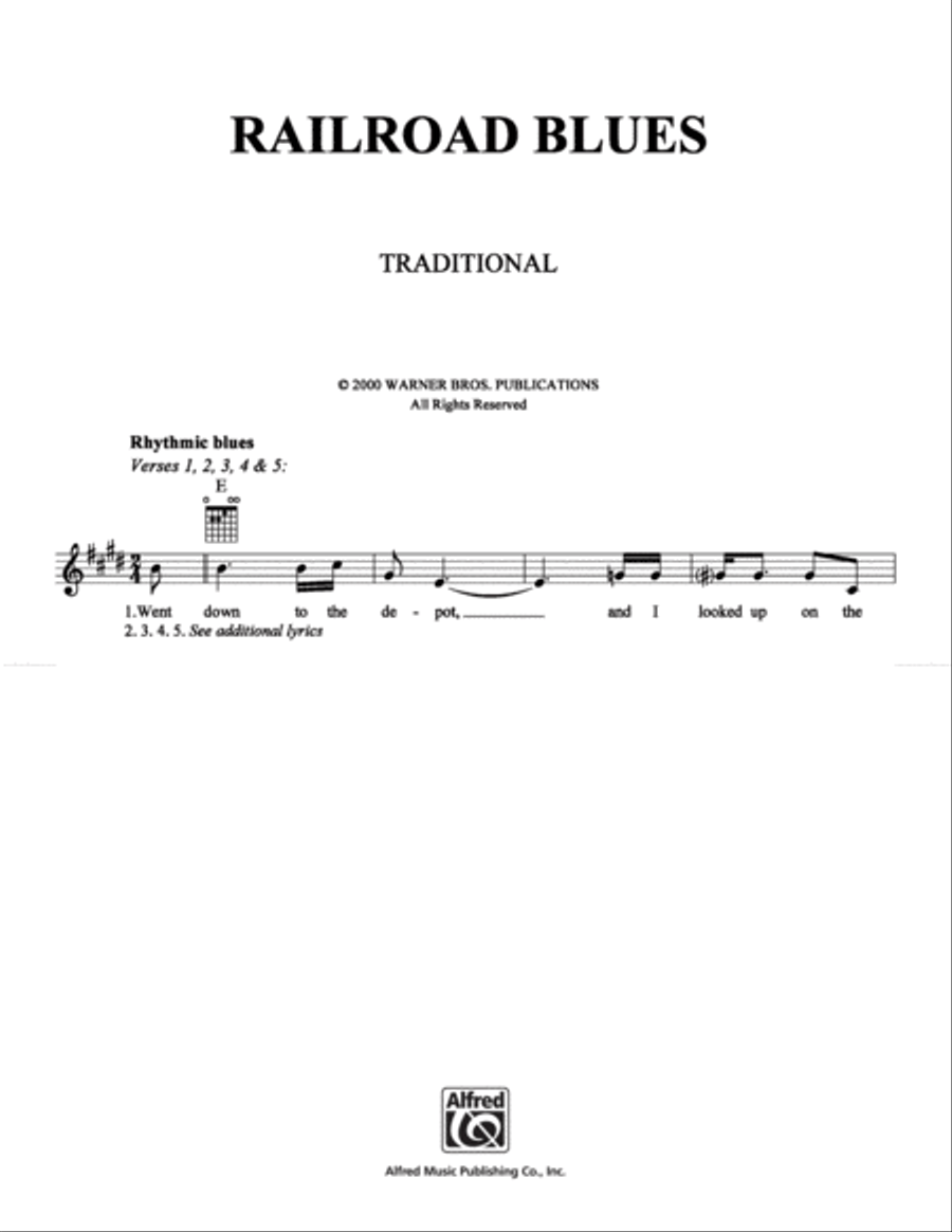 Railroad Blues School and Community scores gallery preview page 1