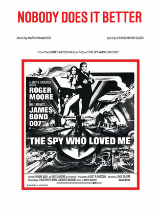 Book cover for Nobody Does It Better (from The Spy Who Loved Me)